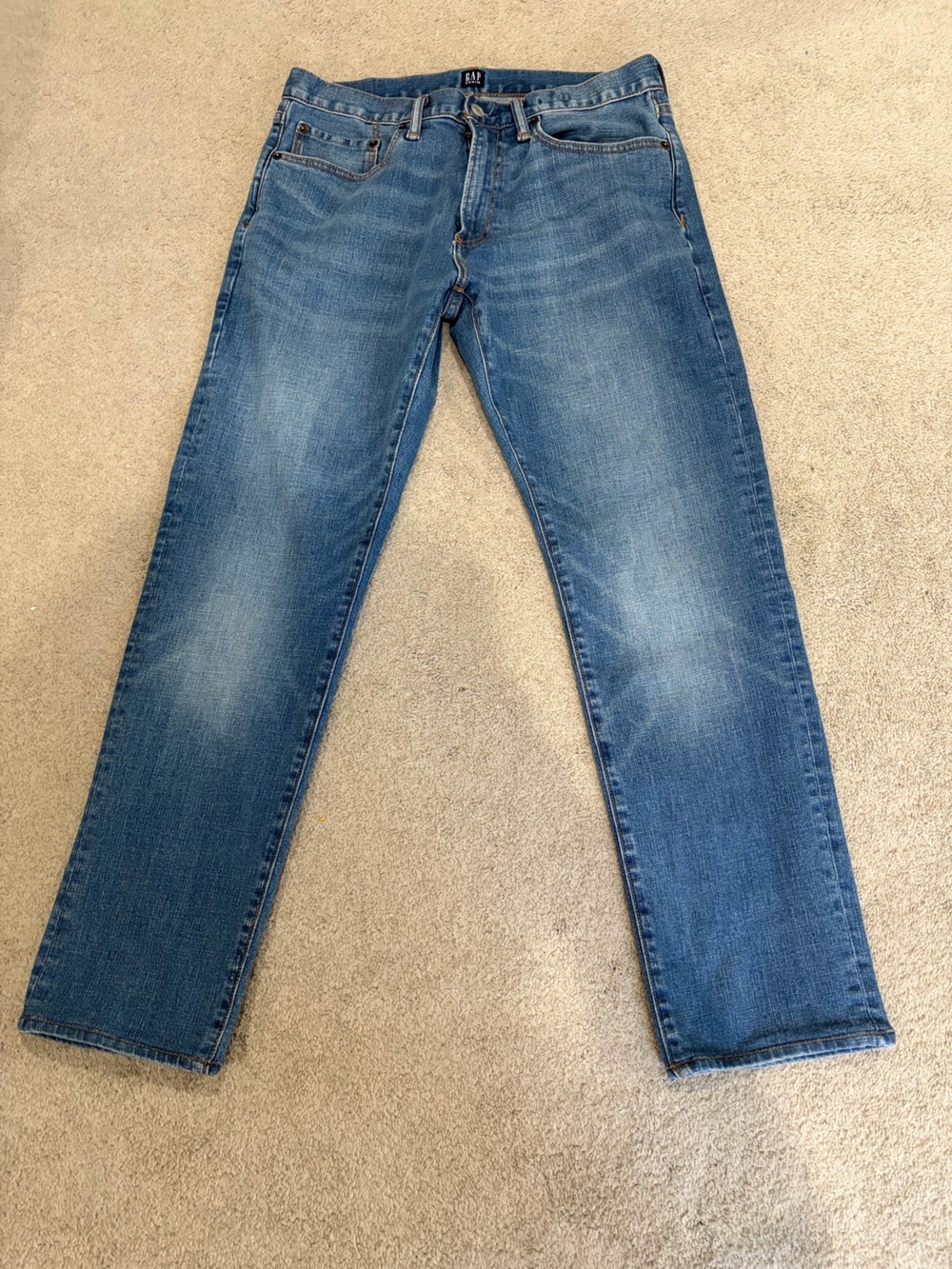 NWOT Gap Denim Jeans, Men's Slim Jeans 32 x 32 Blue Washed Jeans